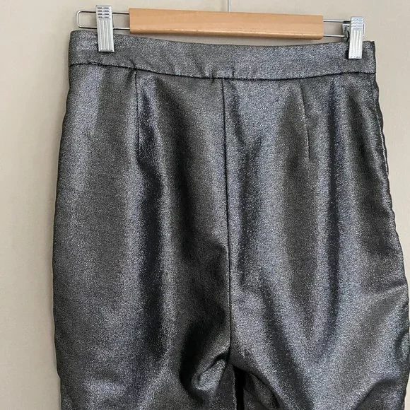 House of CB Jas Silver Kick Flare Trouser - Picture 6 of 14